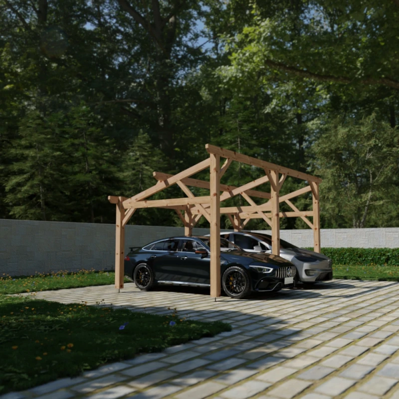 Abri Extérieur Monopente - Bois Douglas - Gamme City 2 Abri Extérieur Monopente - Bois Douglas - Gamme City – Image 2