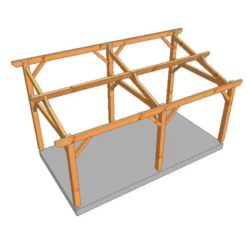 Abri Extérieur Monopente - Bois Douglas - Gamme City 5 Abri Extérieur Monopente - Bois Douglas - Gamme City -Simpsoner Boutique abri exterieur monopente carport en bois autoporte 2