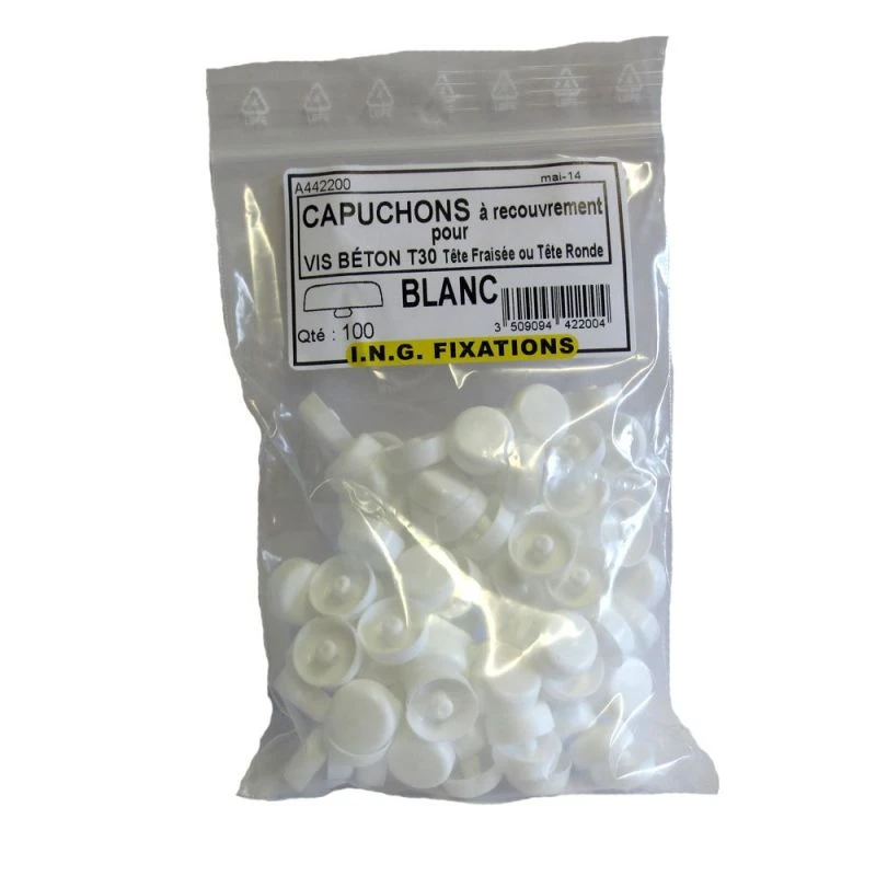 Capuchon à Recouvrement Pour Vis Béton 1 Capuchon à Recouvrement Pour Vis Béton