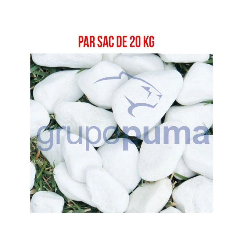 Galet Blanc Dolomie Extra Blanc 20/40 Mm Par 20 Kg 1 Galet Blanc Dolomie Extra Blanc 20/40 Mm Par 20 Kg