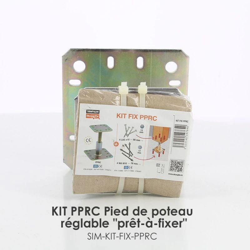 Simpson KIT FIX PPRC Pied De Poteau Réglable Après La Pose - "prêt-à-fixer" 2 Simpson KIT FIX PPRC Pied De Poteau Réglable Après La Pose - "prêt-à-fixer" – Image 2