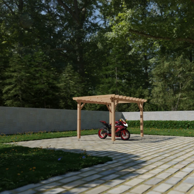 Pergola Bois Douglas Massif 2 Pergola Bois Douglas Massif – Image 2