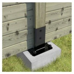 Simpson Kit Pied De Poteau Carré Noir Pour Claustras "prêt-à-fixer" PPJNC 6 Simpson Kit Pied De Poteau Carré Noir Pour Claustras "prêt-à-fixer" PPJNC -Simpsoner Boutique pied de poteau carre noir pour claustras pret a fixer ppjnc 2