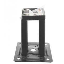 Simpson Kit Pied De Poteau Carré Noir Pour Claustras "prêt-à-fixer" PPJNC