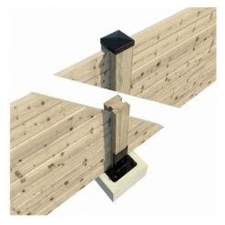 Simpson Kit Pied De Poteau Carré Noir Pour Claustras "prêt-à-fixer" PPJNC 7 Simpson Kit Pied De Poteau Carré Noir Pour Claustras "prêt-à-fixer" PPJNC -Simpsoner Boutique pied de poteau carre noir pour claustras pret a fixer ppjnc 3