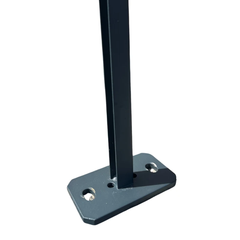 Platine En Acier Pour Poteau Avec Visserie Comprise 1 Platine En Acier Pour Poteau Avec Visserie Comprise