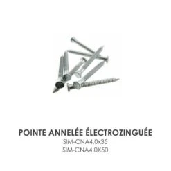 Pointe Annelée électrozinguée CNA Simpson