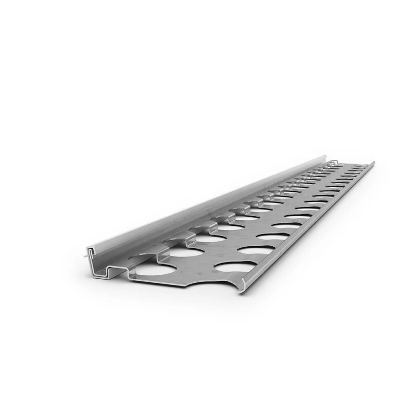 Profile Départ Acier Avec Jonc PVC Blanc 1 Profile Départ Acier Avec Jonc PVC Blanc